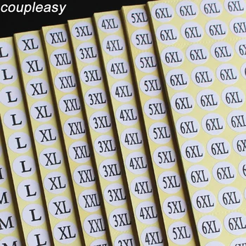 

15sheet Garment Size Sticker XXS/XS/S/M/L/XL/XXL Clothing Size Lable Round Paper Labels Size Tags Business Supplies Diameter13mm