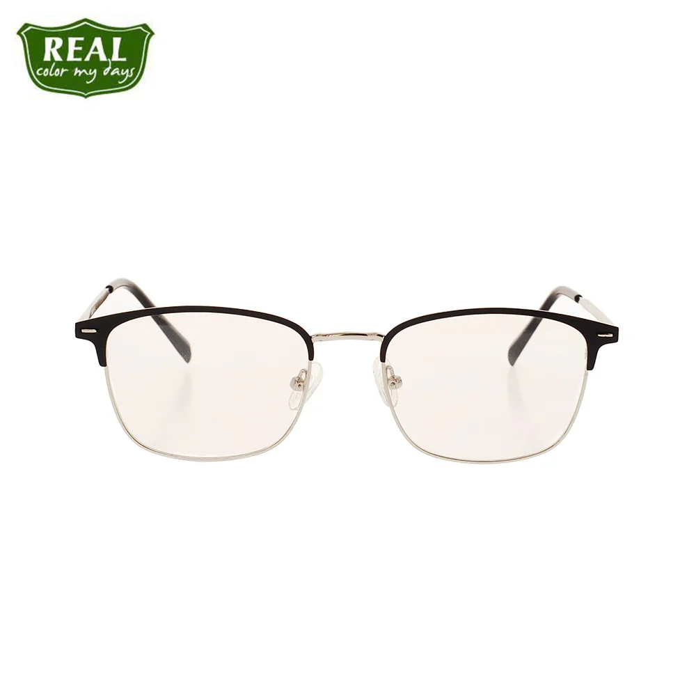 REAL Fashion Men Women Glasses Metal Classic Frame Myopic Glasses Optical Glasses Eyewear Half Frame Eyeglass Frames Unisex