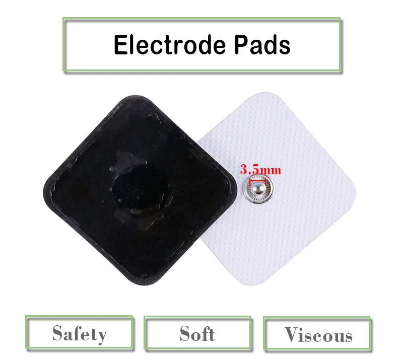 50Pcs EMS Self Adhesive Pulse Gel Electrode Pads Patch For Tens Acupuncture Therapy Body Massager Electrical Muscle Stimulator