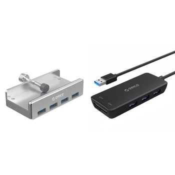 

Orico 2 Pcs USB 3.0 Hub: 1 Pcs H3Ts-U3 3 Port & 1 Pcs MH4PU Aluminum 4 Ports