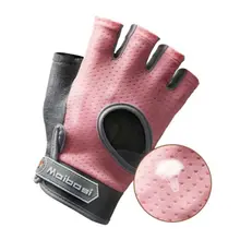 Перчатки без пальцев анти-женские нескользящие тапочки из натуральной кожи Фитнес Вес подъема гантели, Спорт волшебная палочка