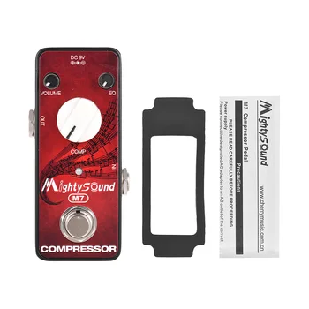 

Hot New Mighty Sound M7 Compressor Compress Guitar Effect Pedal Full Metal Shell True Bypass