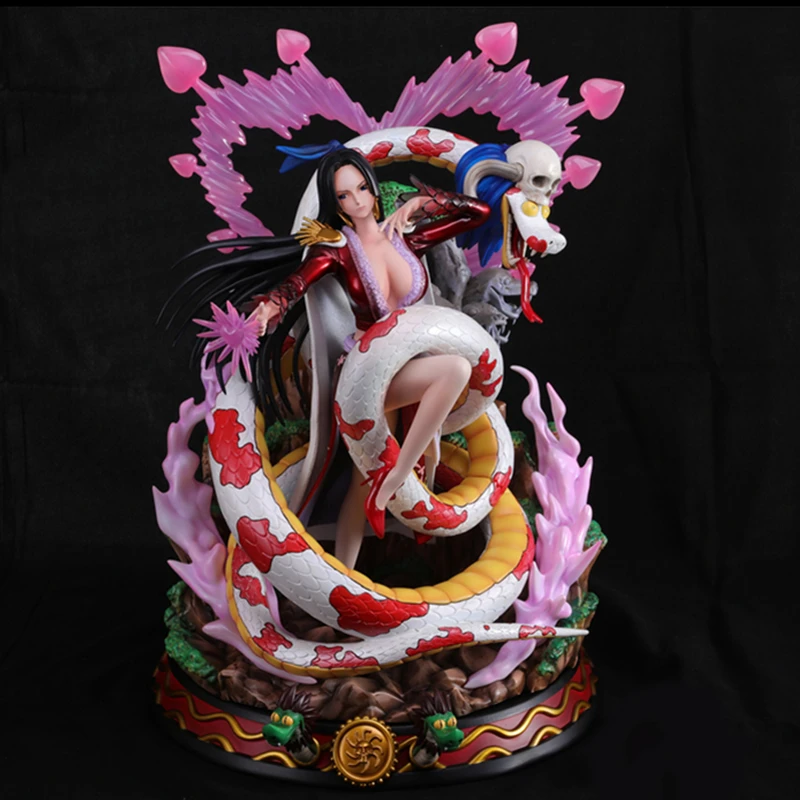 One Piece Gk Statue Nine Snakes And Pirates Pirate Empress Boa Hancock Flash Legs Resin Action Figure Collection Model Toys C2 Action Figures Aliexpress