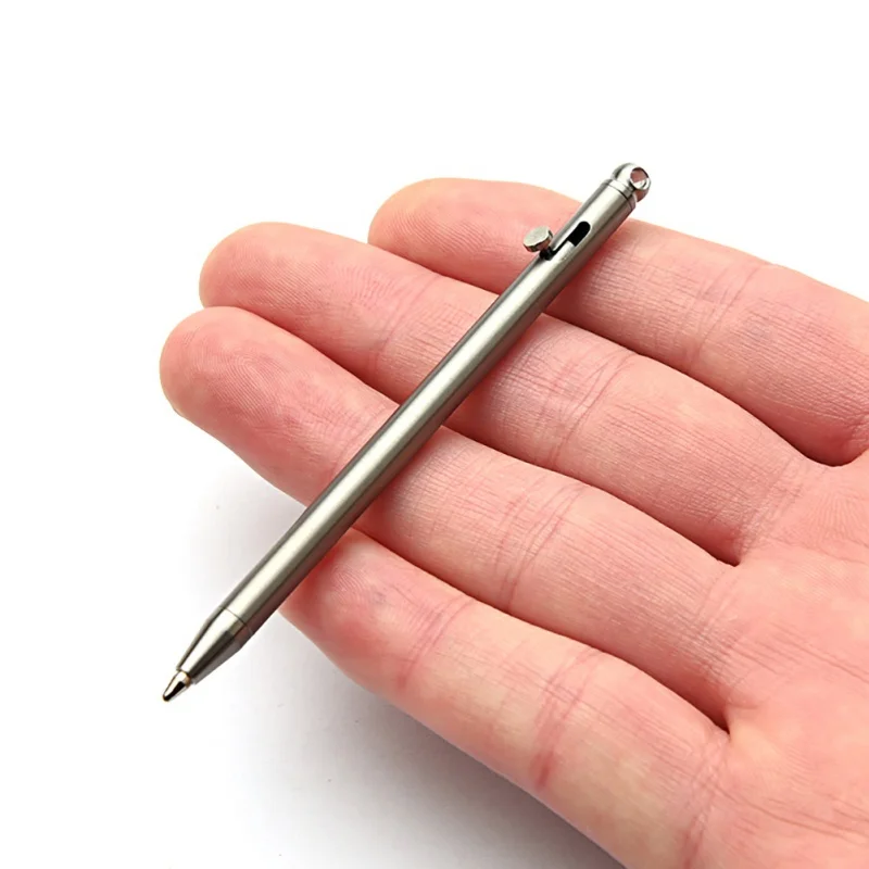 

Portable Mini Titanium Pen EDC Gadget Outdoor Tools Personality Creative Signature Pen