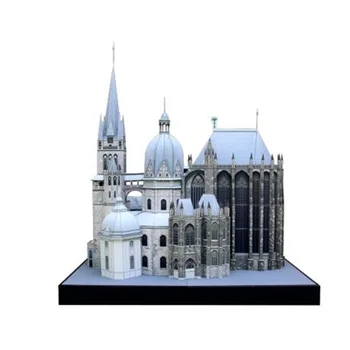 

Germany Aachen Cathedral 3D Paper Model European World Famous Architecture DIY Building Paper Model for Children Adults