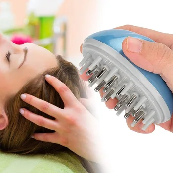 

Liquip Massage Comb Scalp Cleaning Promote Blood Circulation Manual Massager Gold And Deep Blue Color