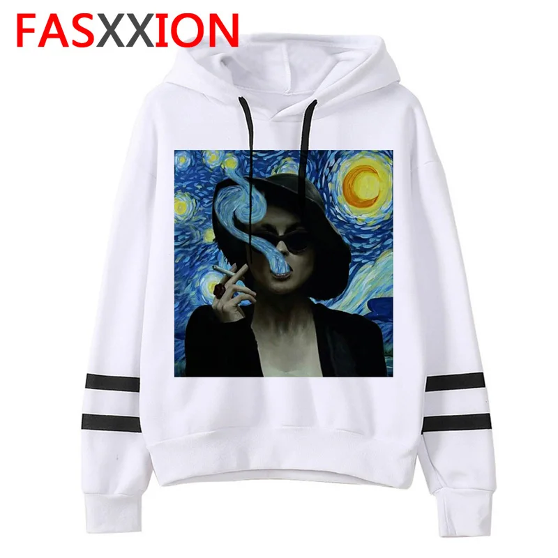 Van Gogh Funny Hoodies Women/man Harajuku Autumn Print Warm Sweatshirts Aesthetic Ullzang 90s Meme