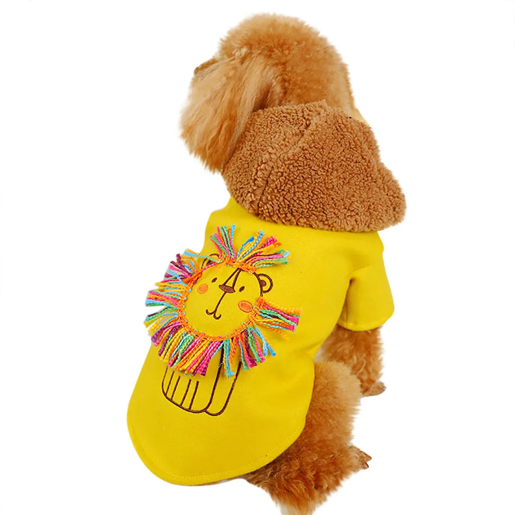Футболка для кошек мягкая одежда для щенков одежда для милых собак мультяшный любимец одежда рубашка повседневные жилеты для маленьких домашних животных W0822 - Цвет: YE
