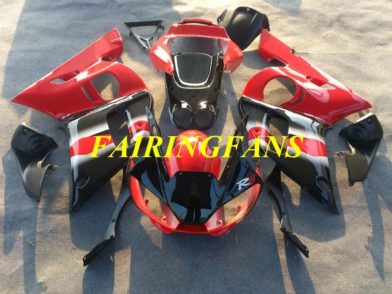 Motorcycle Fairing Body kit for YAMAHA YZFR6 98 99 00 01 02 YZF R6 YZF600 1998 2000 2002 Red black Fairings set+gifts YH14 | Автомобили и