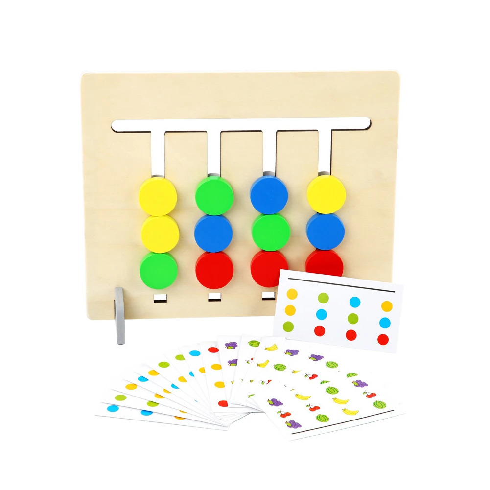 

Reasoning Home Double Sided Early Learning Fruits Matching Game Logical Training Interactive Wooden Children Educational Toys