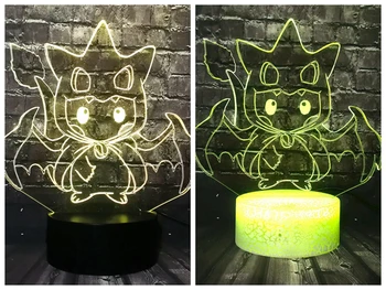

LED Decor Baby Sleep Mood Lava Cartoon Pokemon Anime Pikachu Night Light 7 Color USB Change Holiday Party Supply Xmas Kids Toy
