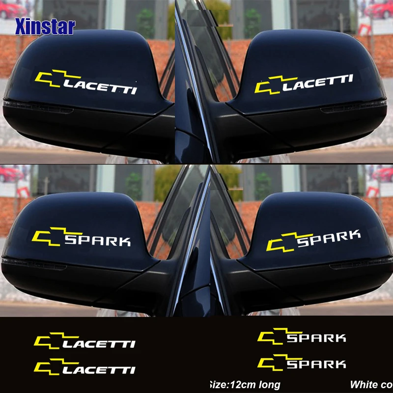 

2pcs car rearview mirror sticker for Chevrolet Lacetti Spark