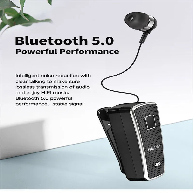 Fine-blue F970Pro Wireless Bluetooth 5.0 Earphone Telescopic Back Design Handfree Headset Audifonos Para Celular 40OCT2908