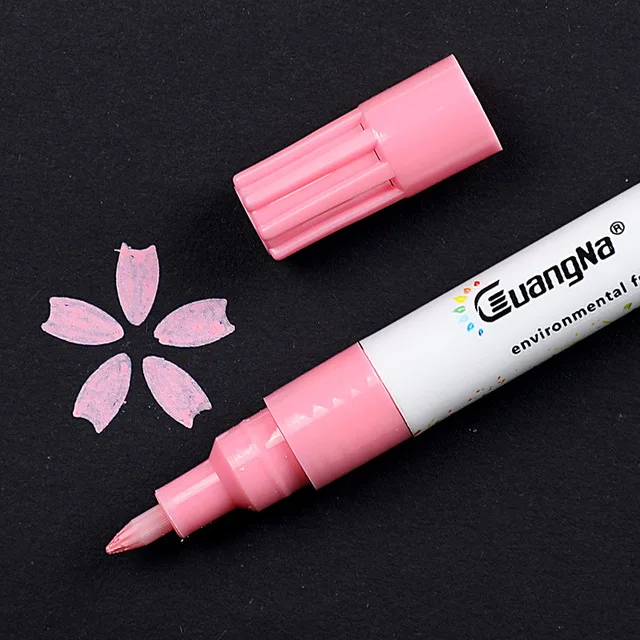 Light Pink 0,7 мм акриловые Краски маркер для белой доски подробный маркировки Цвет Краски ручки для Керамика стекло ROCK фарфоровая кружка дерево ткань из плотной ткани - Цвет: Light Pink