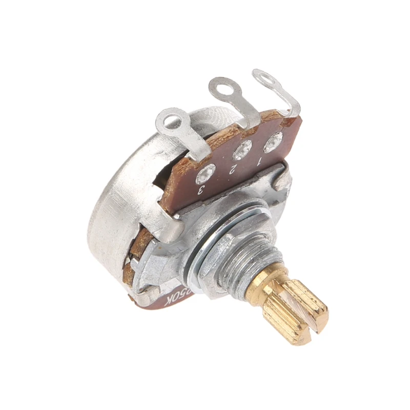 

A250K Potentiometer Splined Pot Electric Guitar Bass Effect Amp Tone Volume Parts Y51D