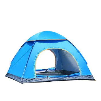 

Outdoor Automatic Tents Camping Waterproof Tents 3-4 People Beach Camping Showers Speed Open Double Tent