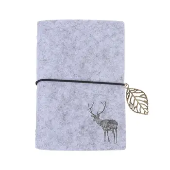 

1Pc Simple Notebook Writing Notebook Felt Notepad Memo Notebook for Gift