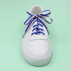 basket femme cordon Dunk lacets élastiques pour basket ball, 1 paire, accessoires bas, pour femmes, patins, Tennis, garçon, bleu, rose, blanc, couture en dentelle universelle 