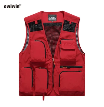 

Fishing Vest Fishing Jacket Camping Vest Quickly Outdoor Gentlemen West with Multi Pocke Mesh Vest Tactical Military