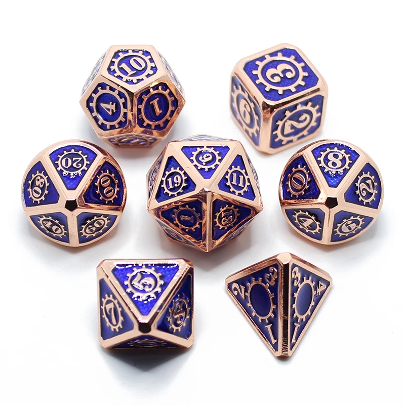 DnD металлические игральные кости RPG MTG игральные кости курсивом шрифт игральные кости включают в себя кости мешочек разные цвета D4 D6 D8 D10 D12 D20
