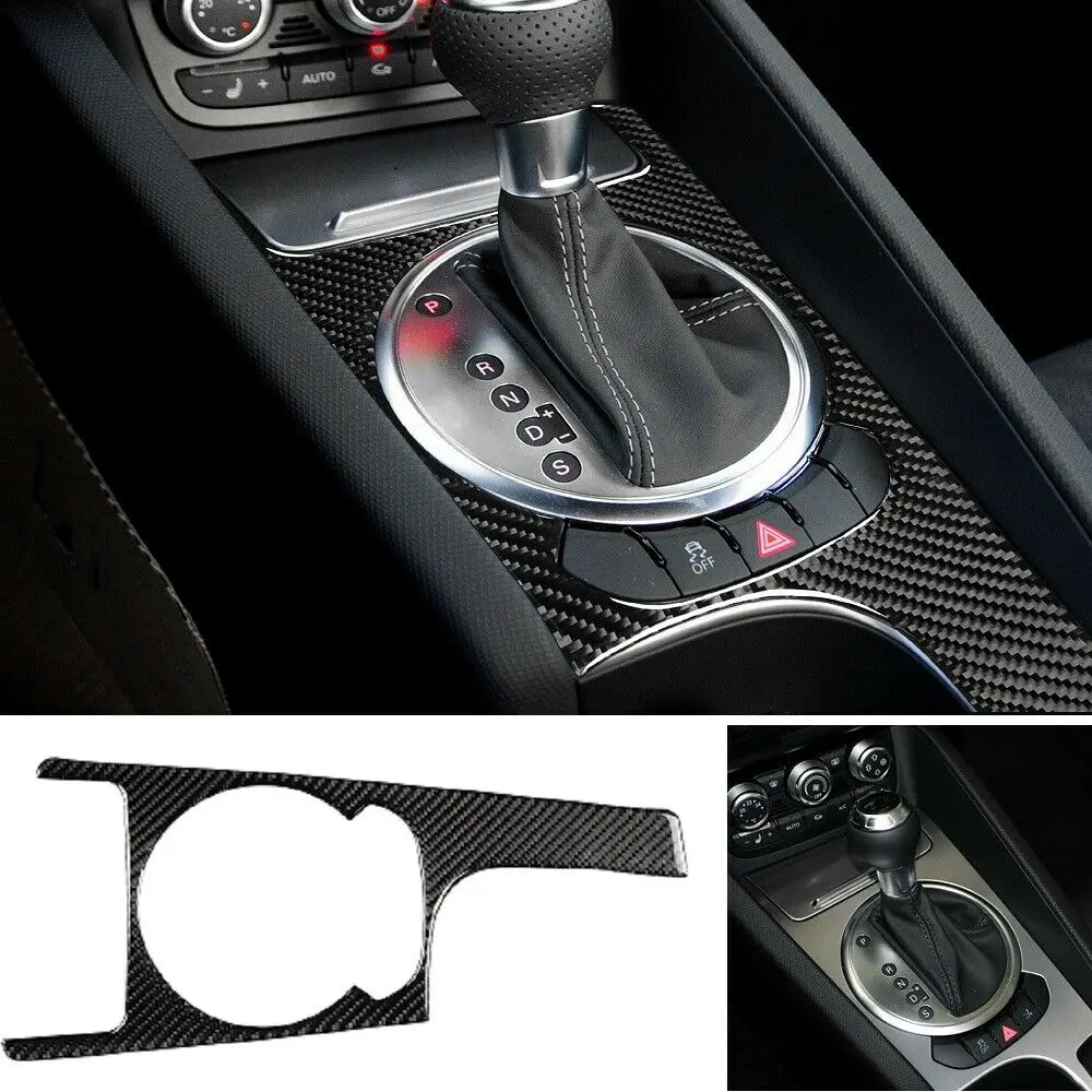 

Real Carbon Fiber Gear Shift Box Panel Frame Trim Fit For Audi TT TTS 2008-2014