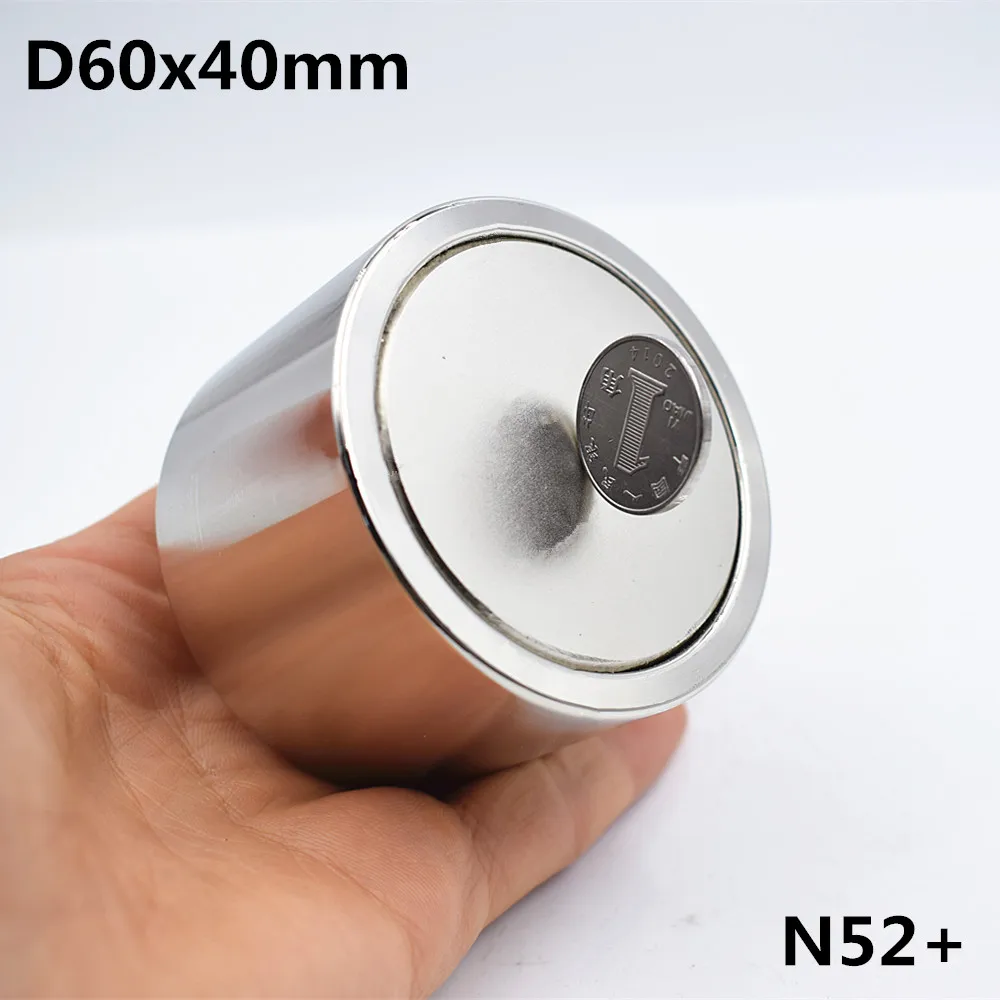 N52/N40 Round Magnet Super Strong Neodymium Magnet Search Rare Earth Powerful Permanent Magnetic Holder