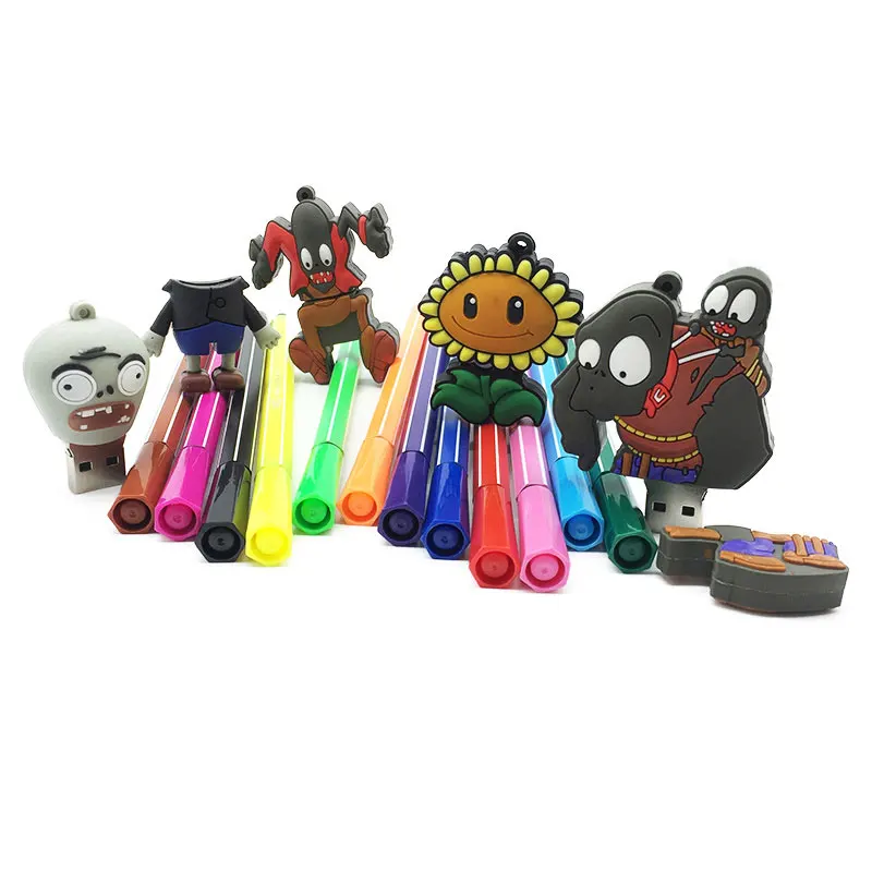 usb flash drive 32gb Plants vs. Zombies pen drive 16gb 8GB 4GB usb stick 64gb pendrive 2.0 128g special Christmas/Halloween/Gift