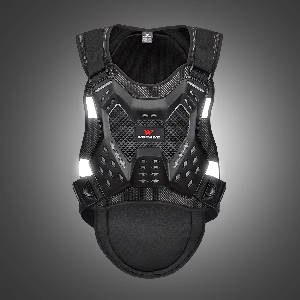 WOSAWE Motorcycle Armor Vest Adult Chest Back Protection Rider Motocross Off Road Spine Support Body Protective Gear Motorcycle Armor Motorcycle Body Armor Body Protector Motorcycle Armor Vest
