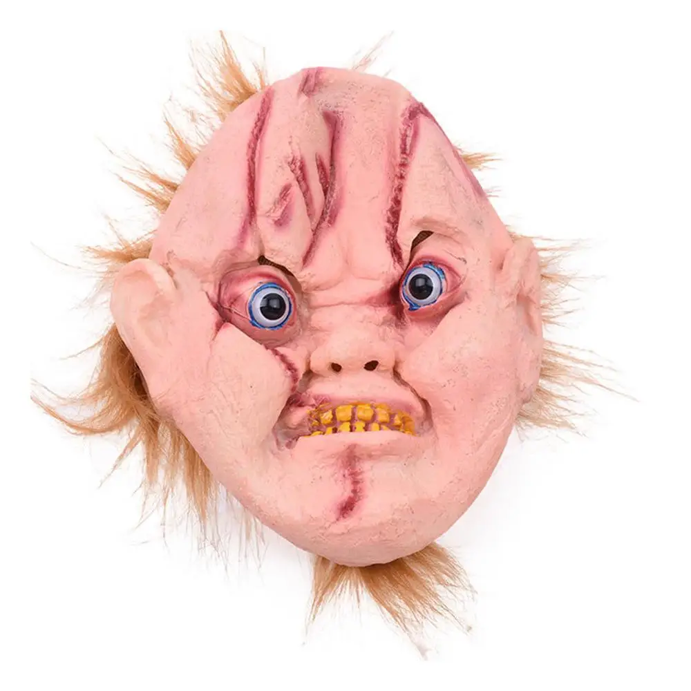 

Halloween mask Horror Scary funny Biochemical Zombie Headgear Latex Mask Masquerade Party Cosplay decoration Prop Accessory Toy