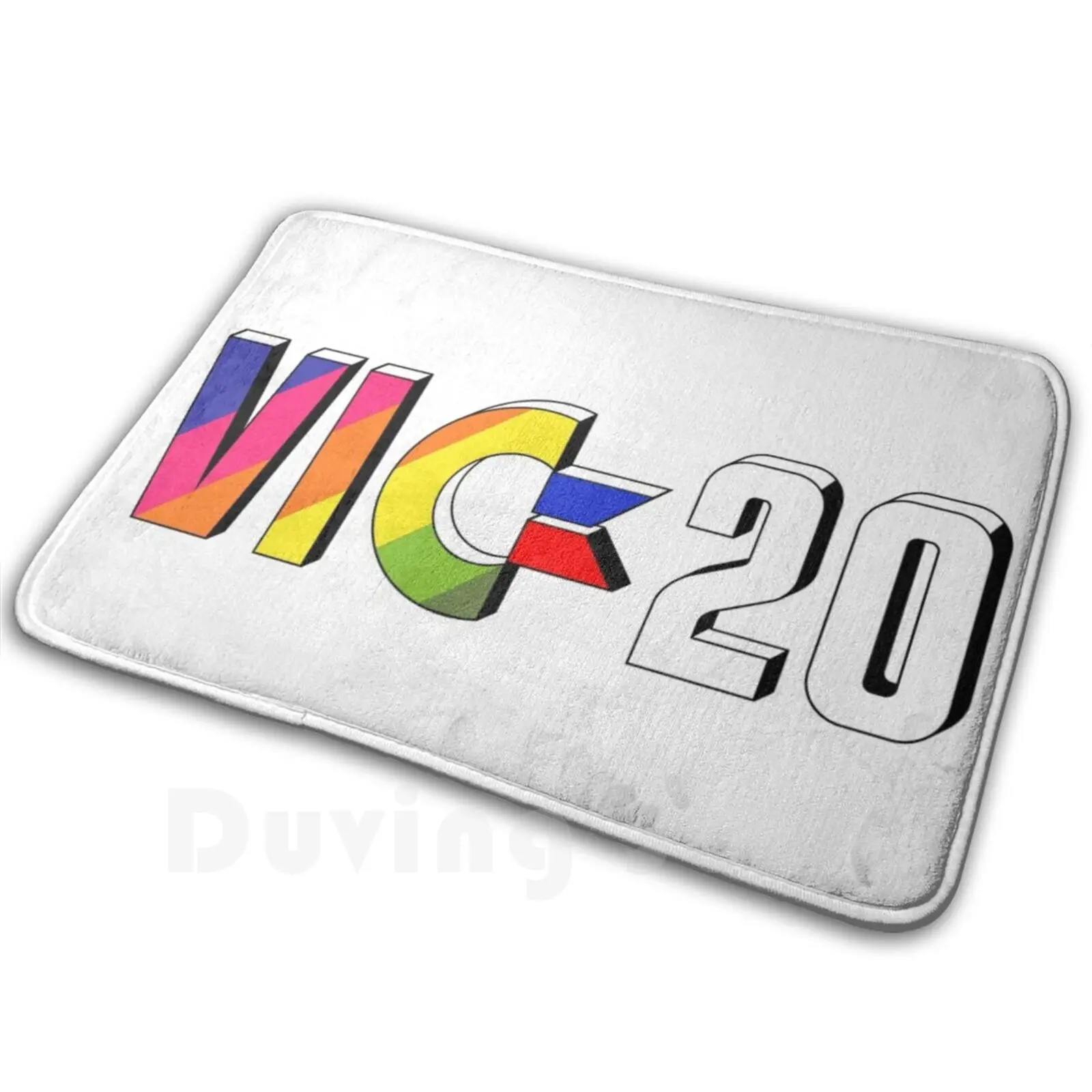 Vic-20 Tappeto Tappeto Tappeto Cuscino Morbido Antiscivolo Handmade Ore Vic 20 Vic C64 Handmade Ore 64 Computer Pc Geek 1980 S 80 S Retro