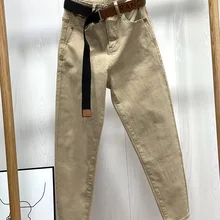 Топ дизайн! Зима Новое поступление офисные женские джинсы брюки женские PYF19729DEC1