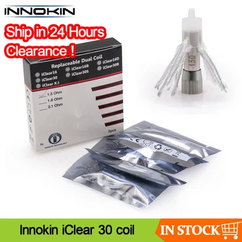 

Clearance! 5pcs Original Innokin iClear 30 1.5ohm Replacement coil Head For iClear 30 Electronic Cigarette Accessories