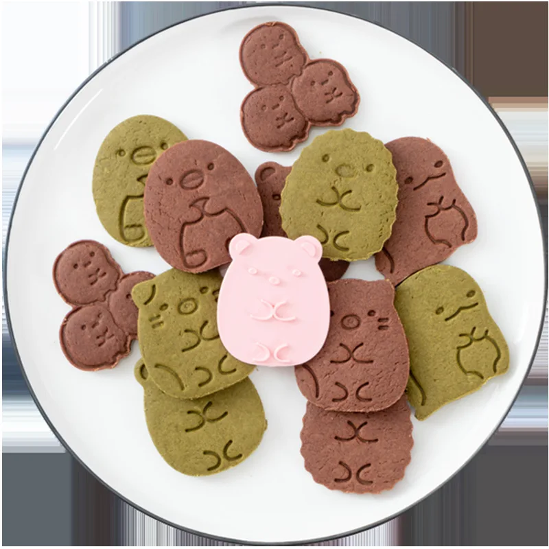 6Pcs/set Cookie Cutters Fondant Cutter Plastic Corner Bio Shape Cookie Mold DIY Fondant Pastry Decorating Baking Cooking Tools