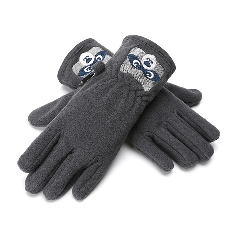 

Kids Gloves Winter Cartoon Bear ski glove Double-layer heated gloves Anti-slip Windproof Thermal snow glove For Baby Boys Girls