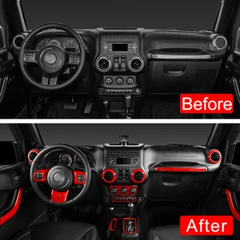 

Cup Holder Car trim cover Handbrake 18pcs Handle Set Interior Accessories