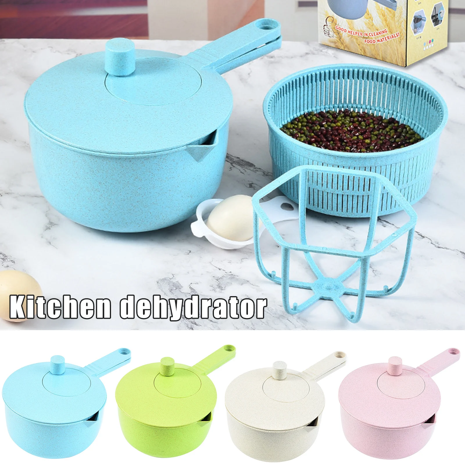 Vegetable and Salad Spinner Multifunction Fruit Blender Rice Washer Egg Beater | Дом и сад