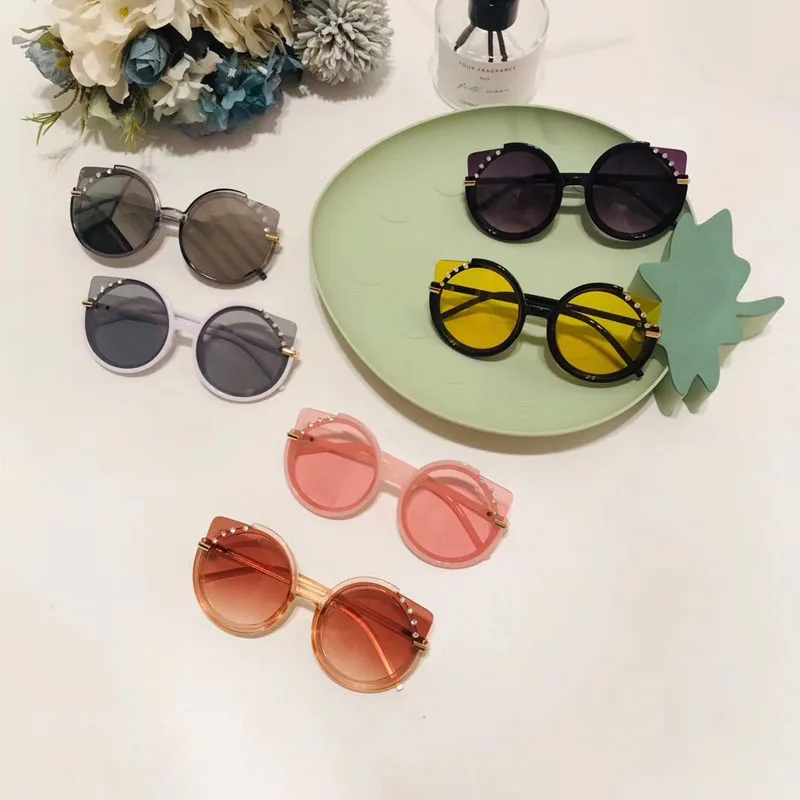 2020 NEW Party Sunglasses For kids Spring Outdoor Cool Eyewear UV400 Brand designer sun glasses Child 3-8yrs Girls glasses n493