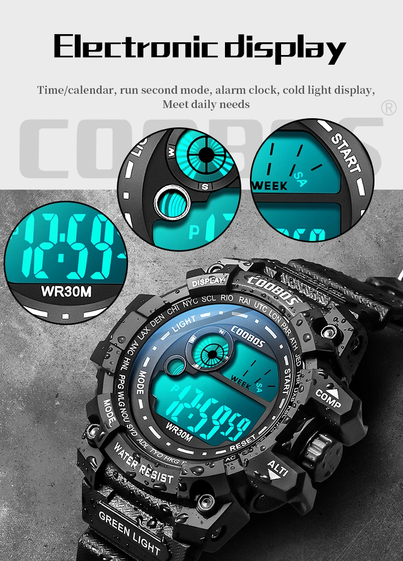 Fashion Men Military Watch Sport Luxury Silicone Strap Male Clock Waterproof Led Luminous Digital Wrist Watches Gift For Man New