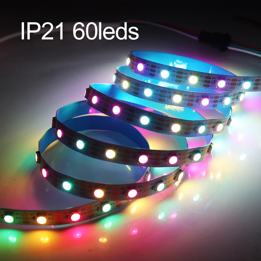 

Светодиодная лента SK6812 WWA RGBW RGBNW RGB, индивидуальная Адресуемая 4 в 1, аналог WS2812B, гибкая лента с диодами, пиксельное освещение постоянного тока 5 В