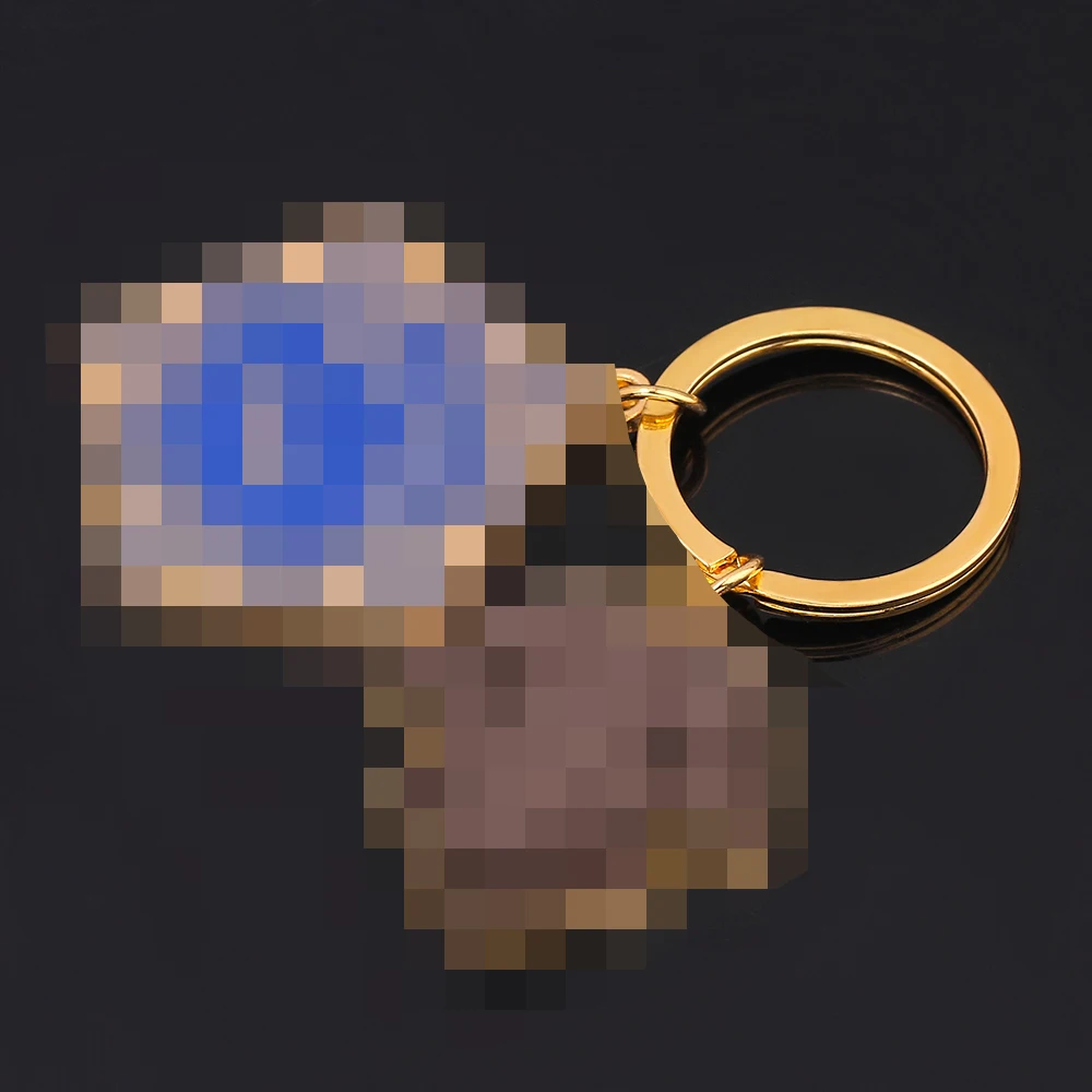 Классическая шоколадная лягушка золотая металлическая ий Брелок с подвеской