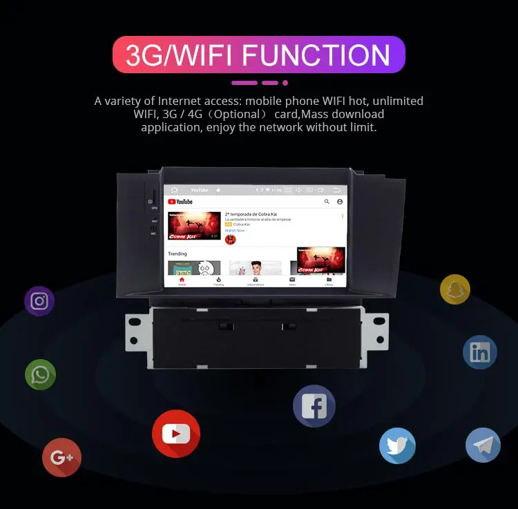 Sale Besina Android 9.0 Car DVD Player For Citroen C4 C4L DS4 Multimedia GPS Navigation WIFI Octa 8 Cores 1 Din Car Radio Auto Audio 5