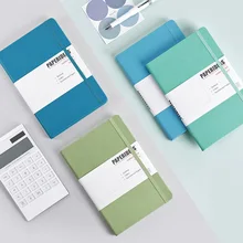 Hardcover A5 Journals Dot Notebook 188 Page 100gsm 5.7x8.2inch Retro Diary Bandage Candy Color Journal Notepad Agenda Supplies