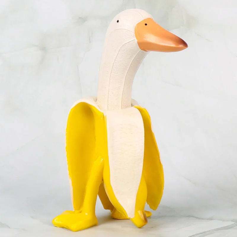 15*8cm Banana Duck For Garden Yard Outdoor Desktop Decoration Garden