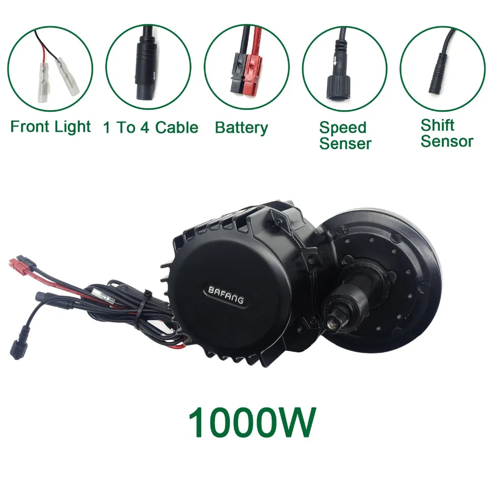 Bafang BBSHD 48V 1000W MMG320 M615 16Ah Li-Ion Батарея 8FUN Средний диск центральный мотор для электрического велосипеда, фара для электровелосипеда в Conversion Kit