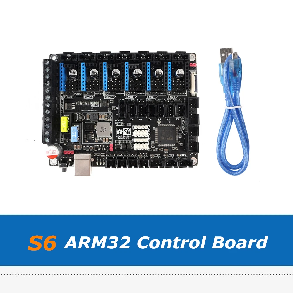 Новый 3D печать Управление материнская плата S6 доска 32Bit Armed32 Поддержка 6X TMC