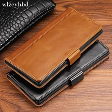 wlzcyhbd Magnet Card Holder Flip Book Wallet Cases For Samsung Note 10 8 9 Galaxy S10 S8 S9 Plus Stand Genuine Cow Leather Cover
