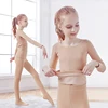 Ropa interior térmica para niñas, trajes de Ballet elásticos Nude, conjunto grueso de mallas y leotardos de baile para invierno ► Foto 1/6