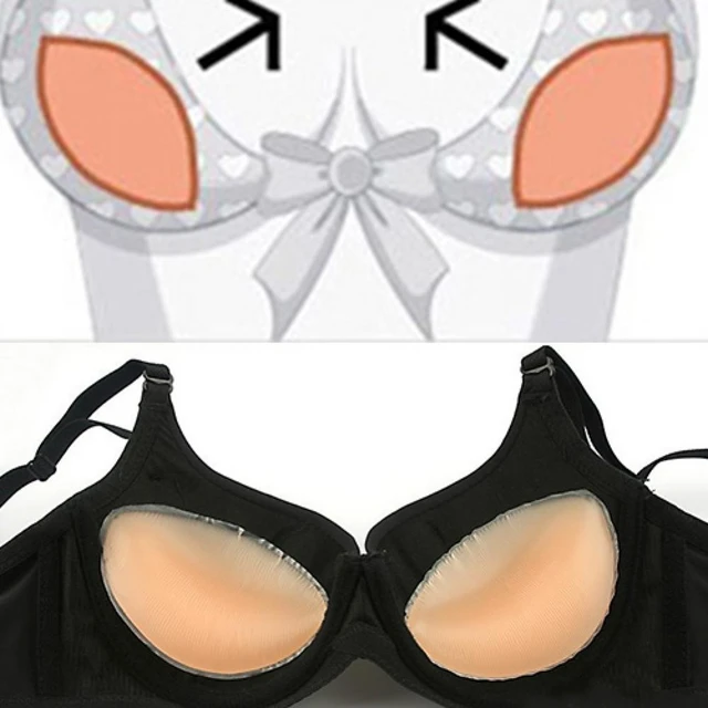 1 Pair Women Fashion Soft Silicone Gel Bra Breast Enhancer Push Up