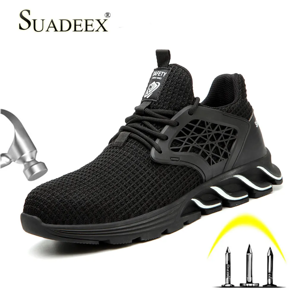 mens black construction boots