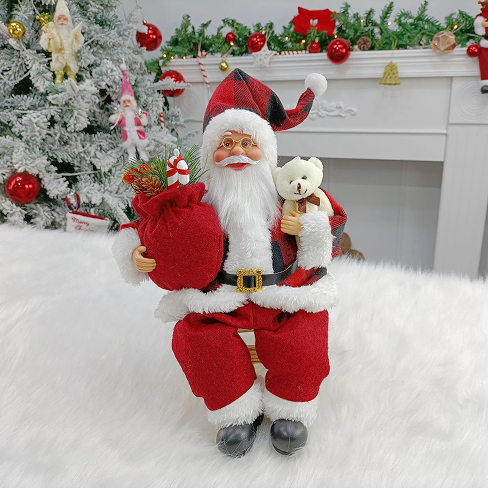 Ship A Present To China Christmas 2022 New Year 2022 Christmas Decorations For Home 30Cm Santa Claus Doll Ornament  Children's Gifts Home Navidad Natal New Year 2022|Pendant & Drop Ornaments|  - Aliexpress